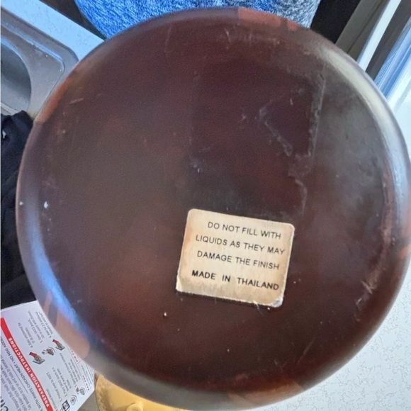 Wooden Vase Made In Thailand - Picture 5 of 5